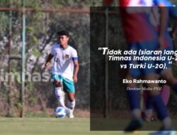 Fiks! Laga Timnas Indonesia U-20 vs Turki U-20 Malam Ini Tidak Disiarkan Secara Langsung