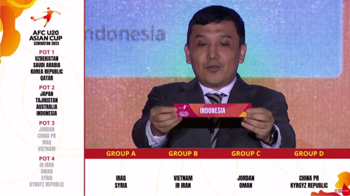 Drawing Grup Piala Asia U-20