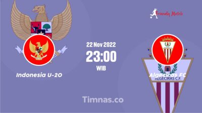 link live streaming Timnas Indonesia U-20 vs Algeciras