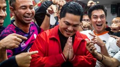 Muncul Gerakan BEDA Dukung Erick Thohir Jadi Ketum PSSI Iwan Bule