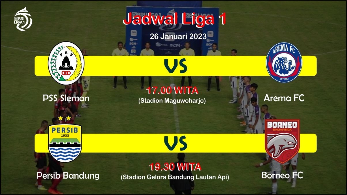 Pertandingan Liga 1 hari ini