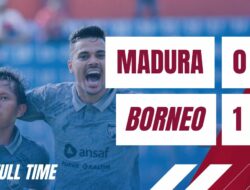 Hasil Liga 1 Jum’at, 3 Maret 2023: Borneo FC menang tipis 1-0 atas tuan rumah Madura United. Lima Besar Klasemen Makin Memanas