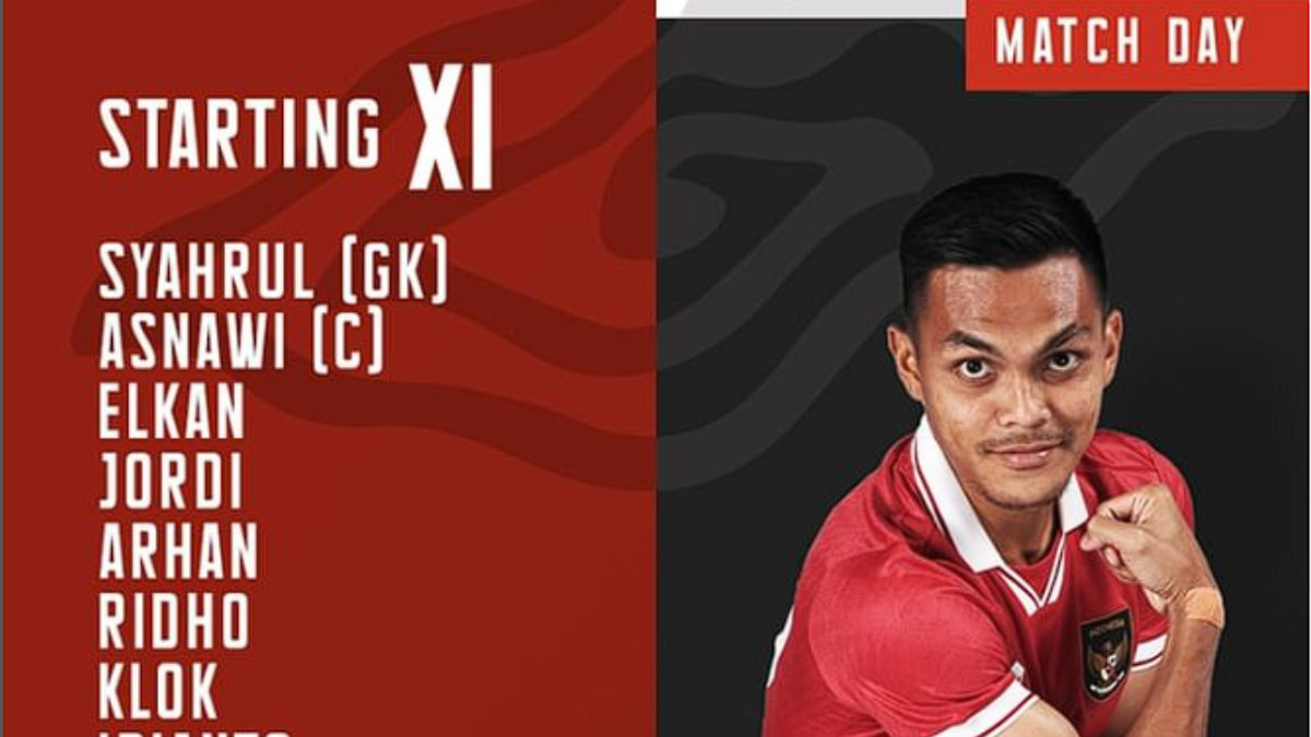 Starting Line Up Timnas Indonesia vs Burundi Leg Pertama