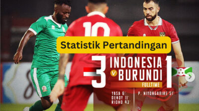 Statistik Timnas Indonesia vs Burundi, Garuda Nusantara Tampil Dominan