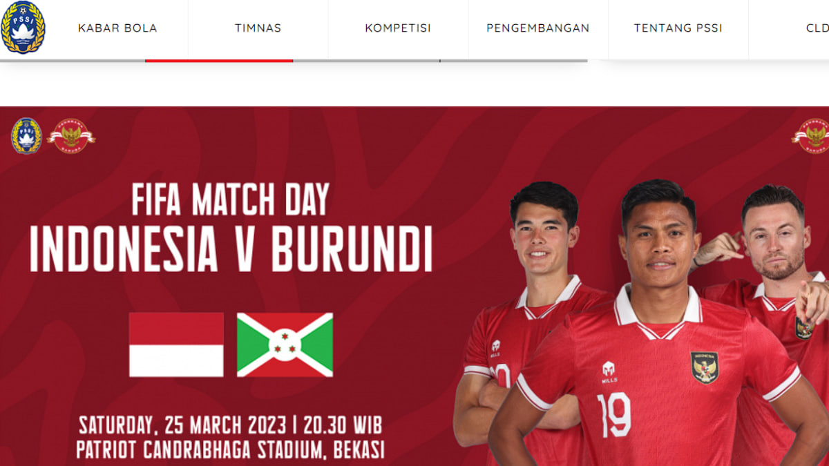 Tiket Timnas Indonesia vs Burundi Termurah