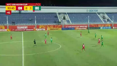 Timnas Indonesia U-20 kalah 0-1 dari Irak U-20