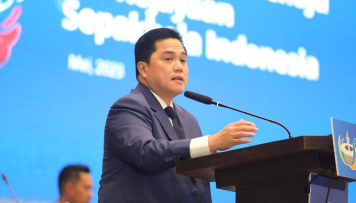 Erick Thohir Ingin Ekonomi Sepakbola Indonesia Terbang Tinggi