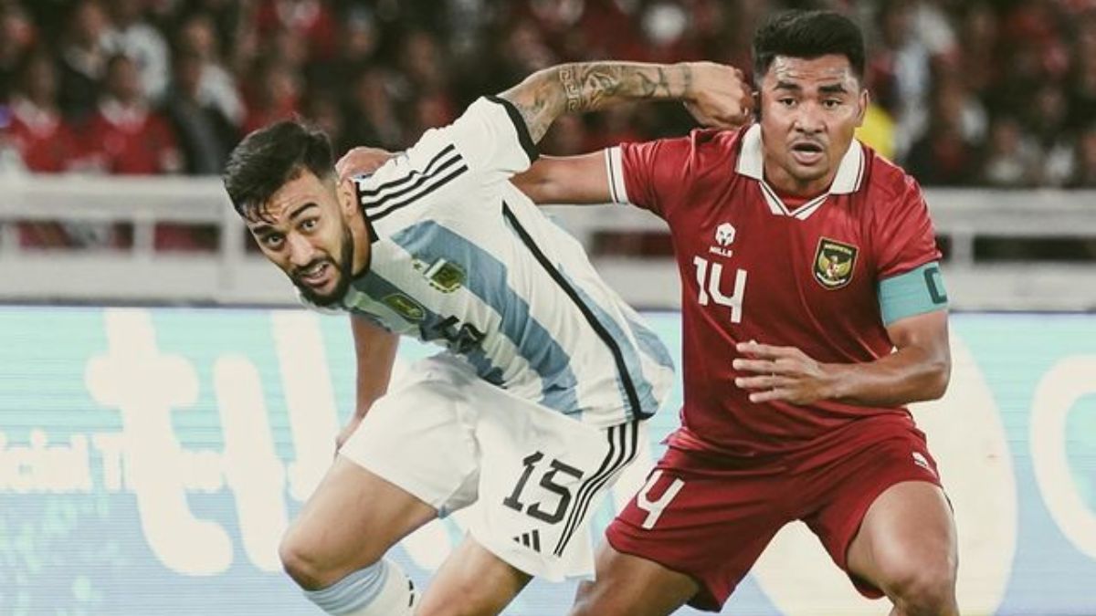 Timnas Argentina kewalahan hadapi Timnas Indonesia