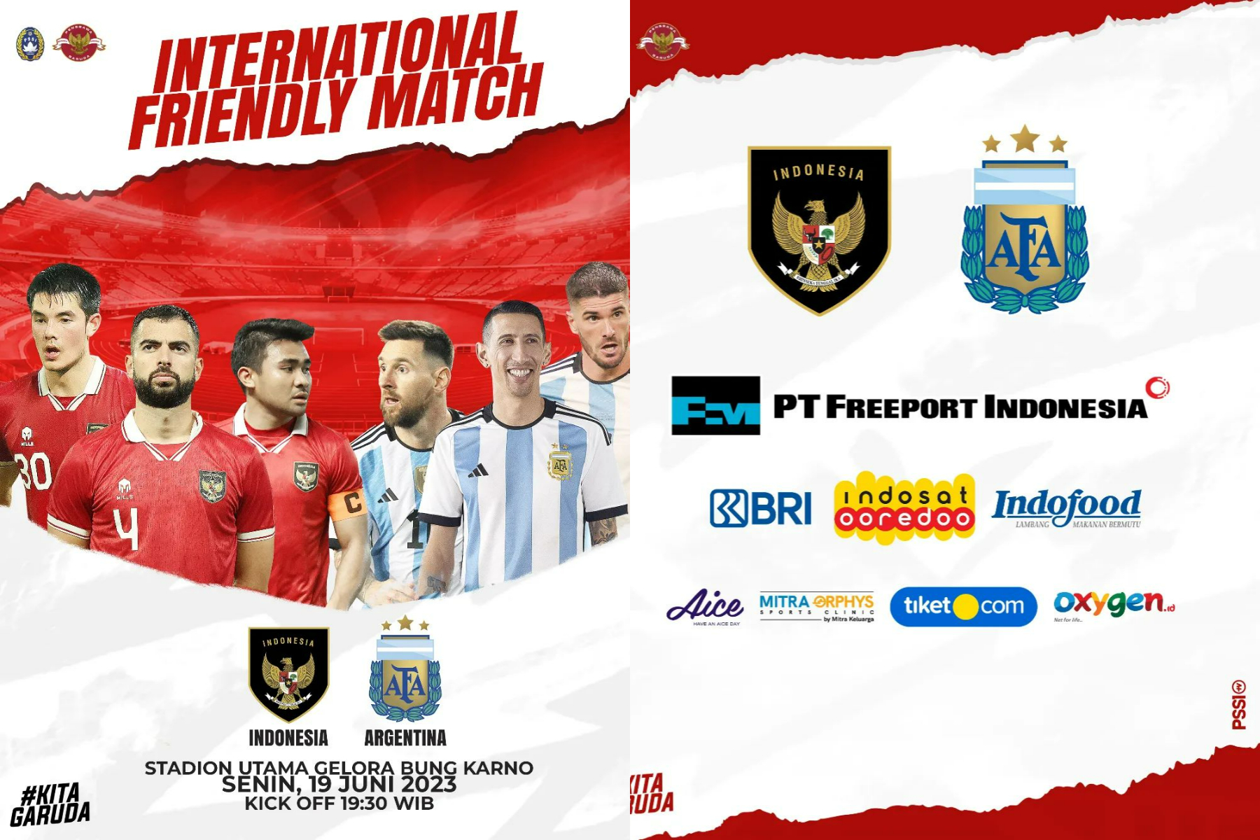 PSSI membuka penjualan tiket Indonesia vs Argentina.