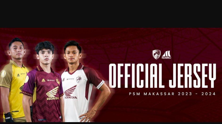 Inilah penampakan jersey baru PSM Makassar di musim 2023/2024.