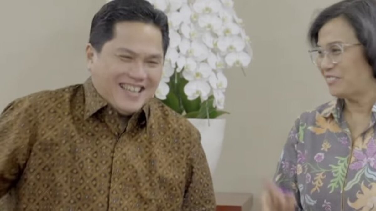 Sri Mulyani Bertemu Erick Thohir (Tangkapan Layar Instagram @smindrawati)