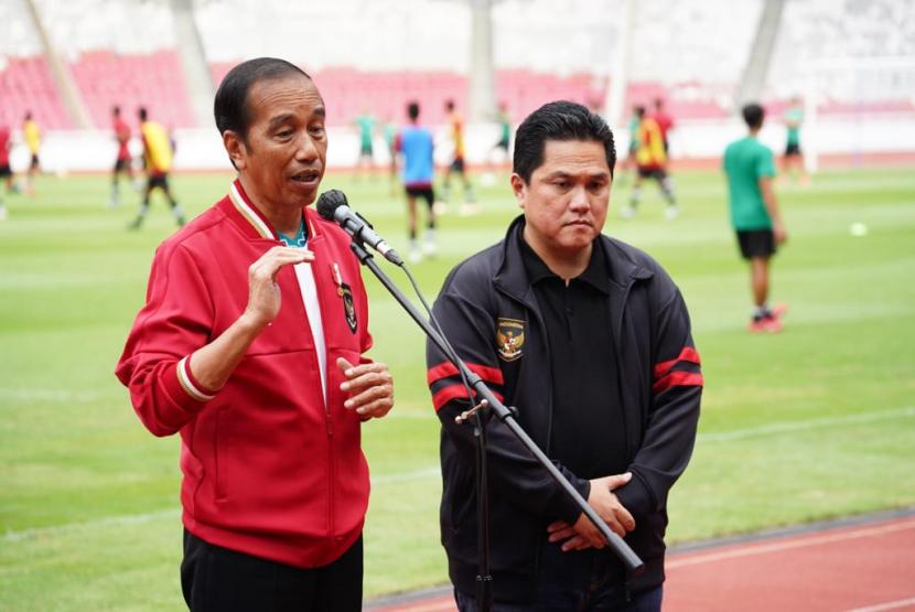 Presiden Jokowi dan Erick Thohir