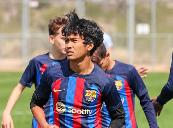 Profil Althaf Khan WNI jadi pemain di Klub Barcelona (IG Althaf Khan07)