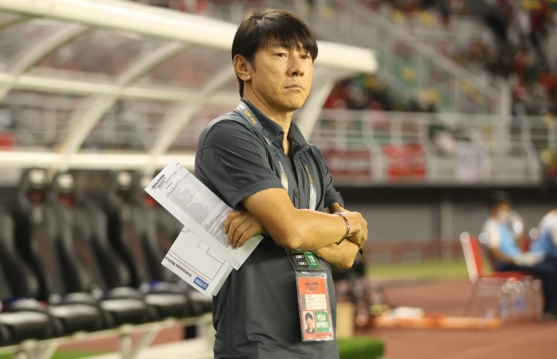 Shin Tae Yong saat mendampingi Timnas U-20 di AFC 2022 (PSSI)