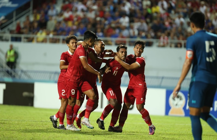 Timnas Indonesia di laga semifinal Piala AFF 2023 (PSSI)