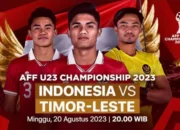 Ini Dia Susunan Starting XI Indonesia vs Timor Leste!