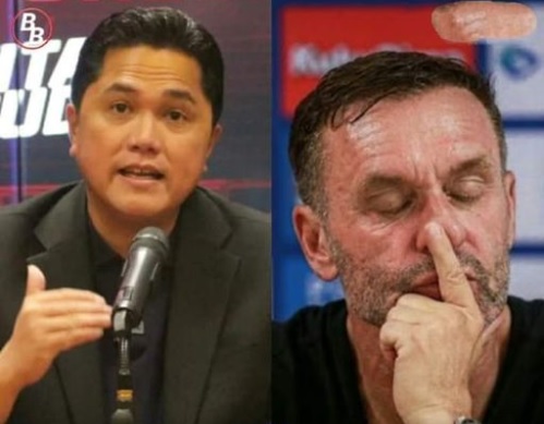 Erick Thohir tak mau tanggapi protes Thomas Doll suruh langsung ke LIB atau komdis PSSI (INFOBOLA)