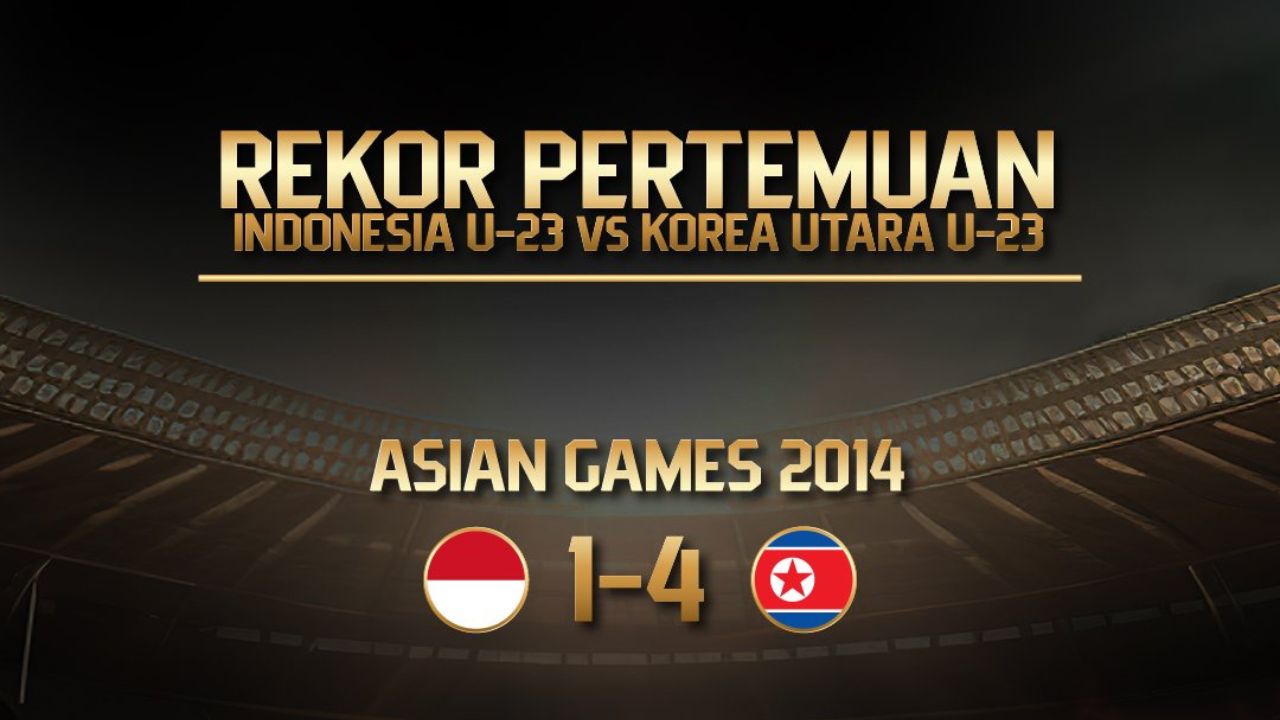 rekor Timnas Indonesia vs Korea Utara