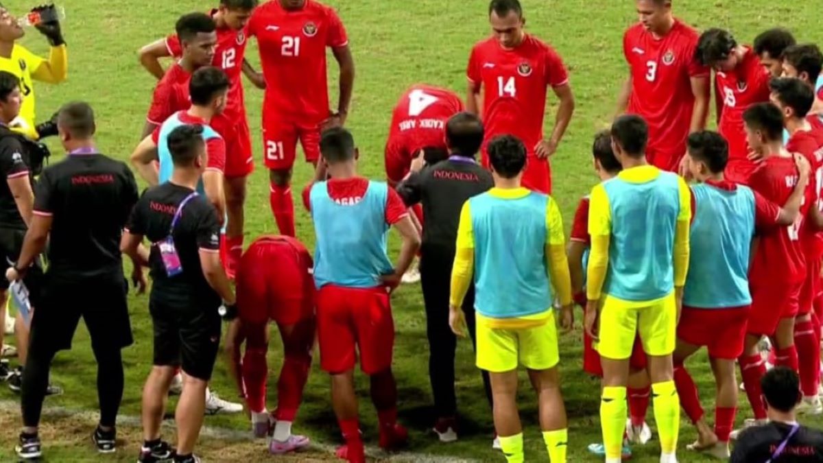 Indonesia vs Uzbekistan berlanjut ke babak tambahan. (foto: tangkapan layar)
