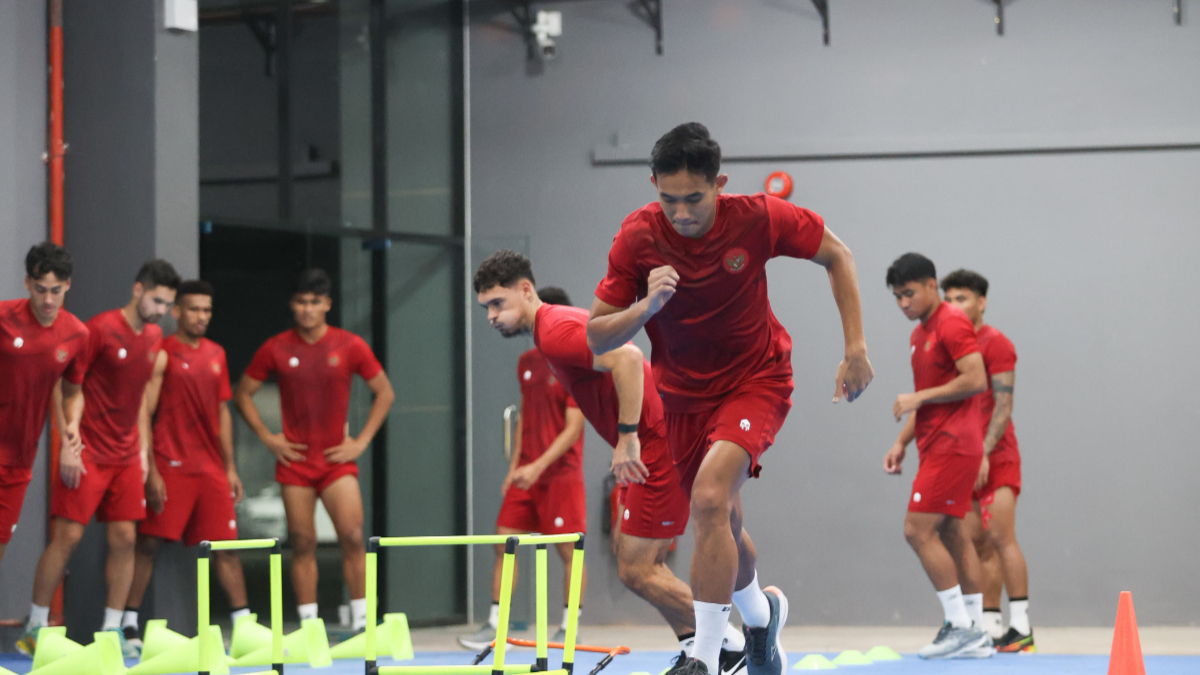 Stadion Hassanal Bolkiah diguyur hujan, pemain Timnas Indonesia gagal latihan, Shin Tae Yong siapkan plan B hadapi Brunei di leg 2 (dok. PSSI)