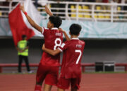 Arkhan Kaka saat selebrasi gol pertamanya di Piala Dunia U17 (dok. PSSI)