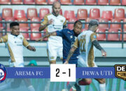 Statistik Arema FC vs Dewa United: Singo Edan Berhasil Kalahkan 9 Pemain Tangsel Warrior