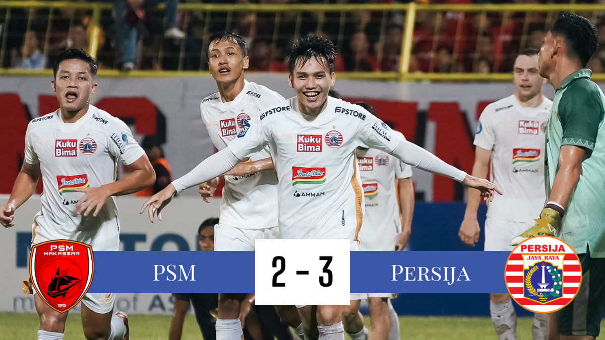Statistik Pertandingan PSM vs Persija