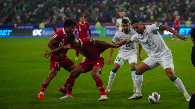 Momen Irak vs Timnas Indonesia di Kualifikasi Piala Dunia 2026.