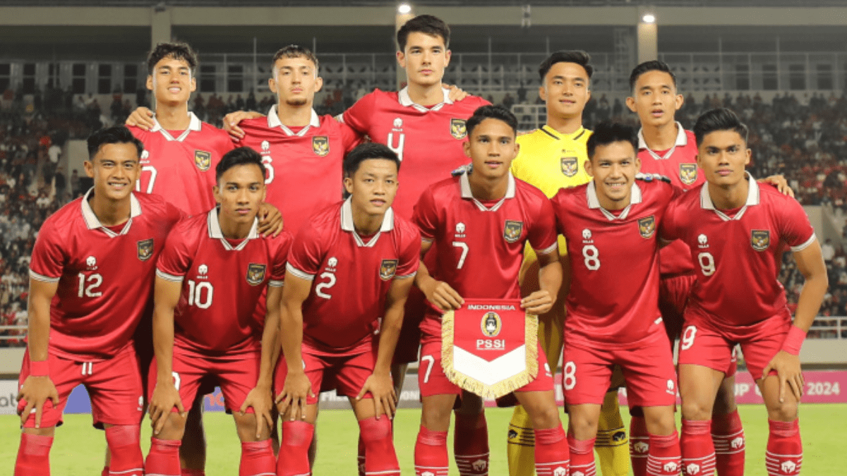 Skuad Timnas Indonesia U-23 yang tampil di Kualifikasi Piala Asia U-23 2024.