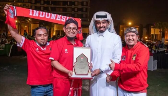 Membanggakan, Supporter Timnas Indonesia Dapat Penghargaan dari AFC di Qatar