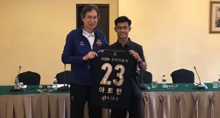 Arhan Pratama pemain Suwon FC